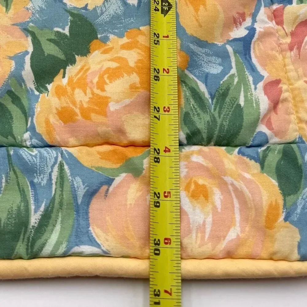 Vintage Croscill Pair of Floral Fiesta Pillow Shams 24” x 30”